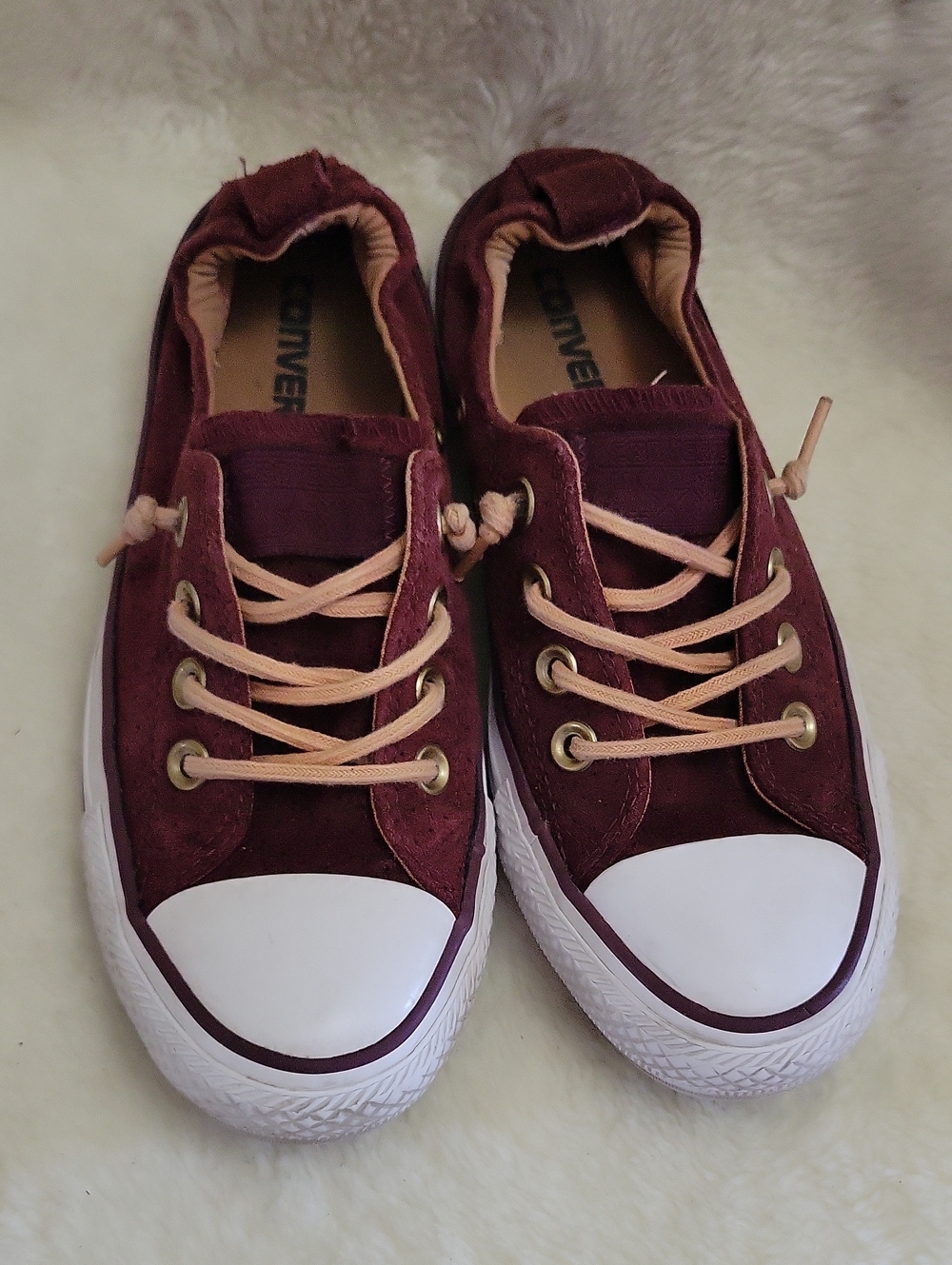 CONVERSE Suede Leather All Star Sneakers Gem. Size 6
